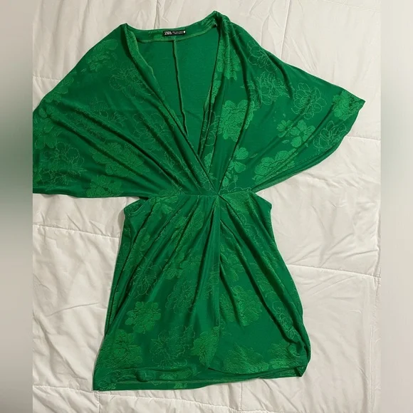 Zara green dress - Picture 3 of 4